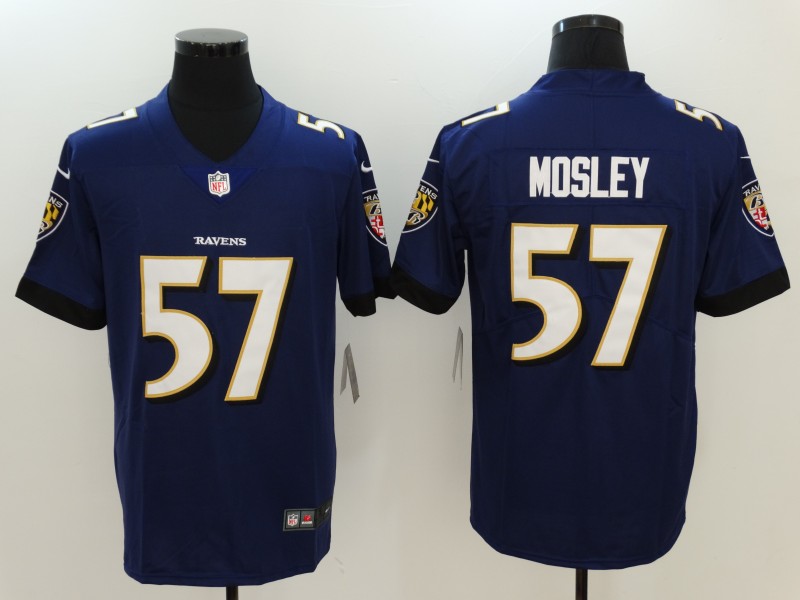 Men's Baltimore Ravens C.J. Mosley #57 Purple Jersey